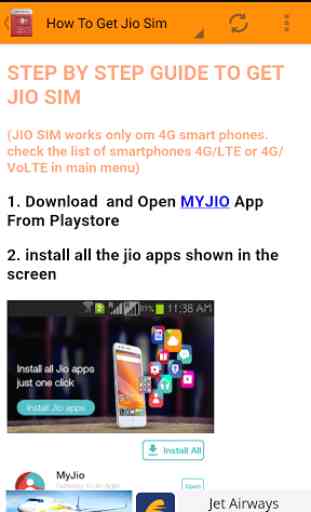 HOW TO GET FOR (JIO SIM) 3