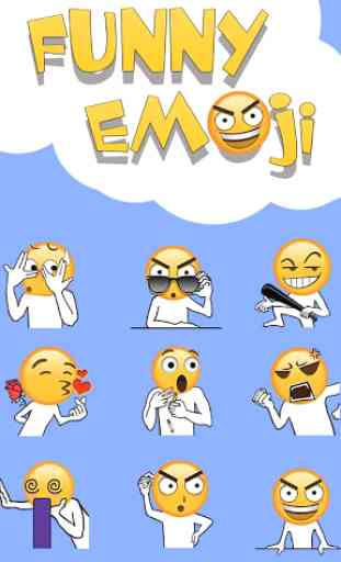 Keyboard Sticker Funny emoji 1