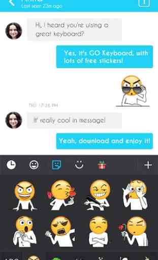 Keyboard Sticker Funny emoji 4