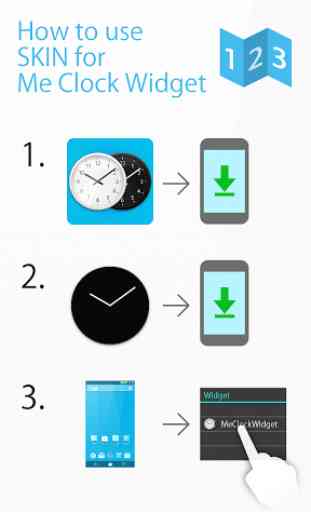 LED clock widget -Me Clock 1