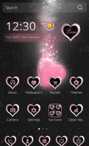 Love Theme Pink heart 4