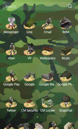 Military theme army icons pack 2