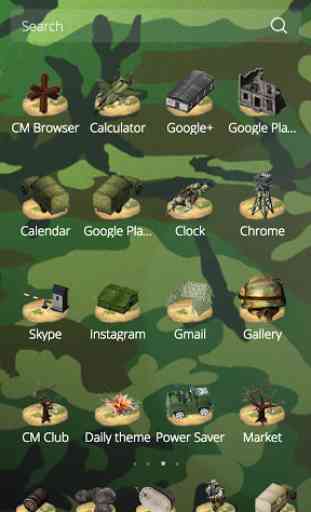 Military theme army icons pack 3