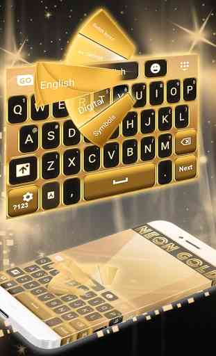 Neon Gold GO Keyboard 3