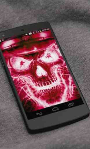 Neon Skull FBI Live Wallpaper 4