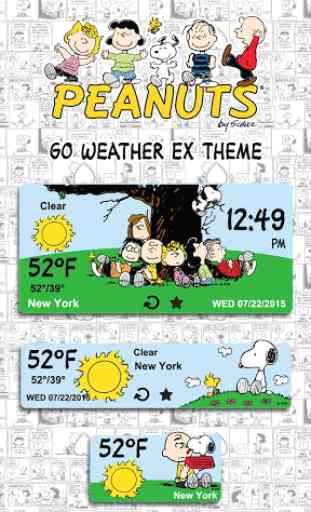 Peanuts Weather Widget Theme 1