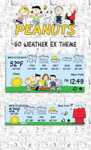 Peanuts Weather Widget Theme 2