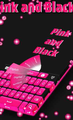 Pink and Black Free Keyboard 2