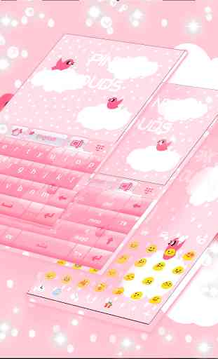 Pink Clouds GO Keyboard 2