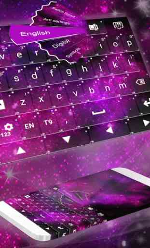 Pink Galaxy Keyboard 1