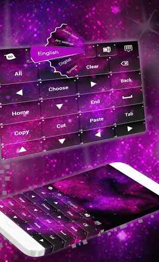 Pink Galaxy Keyboard 3