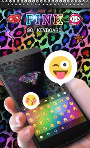 Pink GO Keyboard Theme & Emoji 1