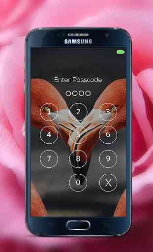 Pink Love password Lock Screen 4