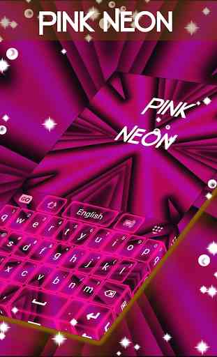 Pink Neon Keyboard GO 2