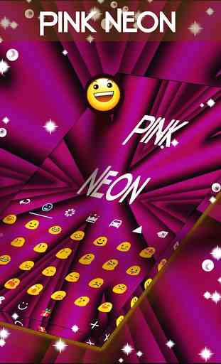 Pink Neon Keyboard GO 4