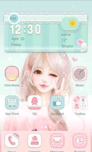 Pink Wink - Launcher Theme 1