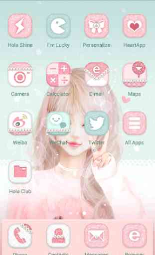 Pink Wink - Launcher Theme 3