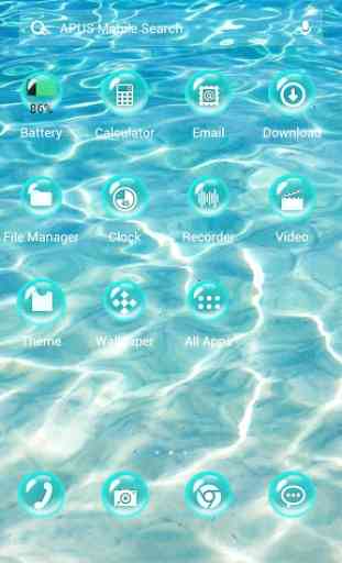 Pure Water-APUS Launcher theme 2