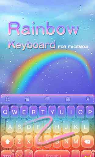 Rainbow Keyboard for Facemoji 1