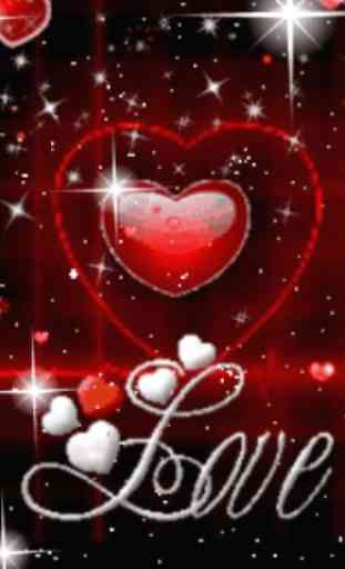 Red Heart Love Live Wallpaper 1