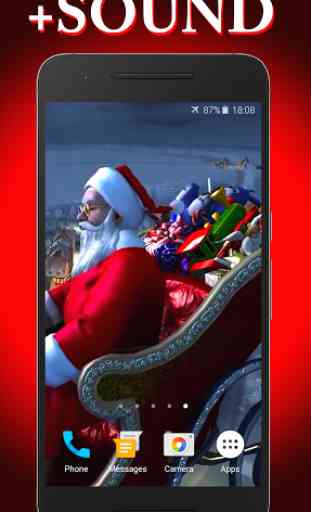 Santa Claus 3D Live Wallpaper 3