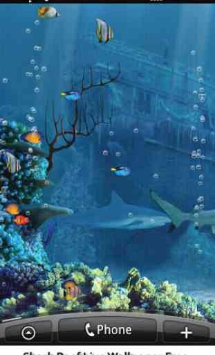 Shark Reef Live Wallpaper Free 2