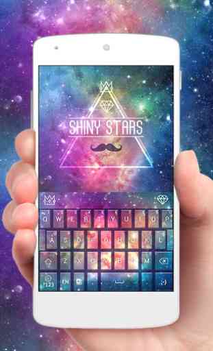 Shiny Stars GO Keyboard Theme 1