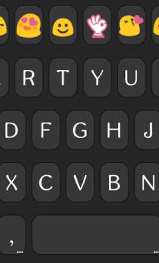 Simple Black Emoji keyboard 4