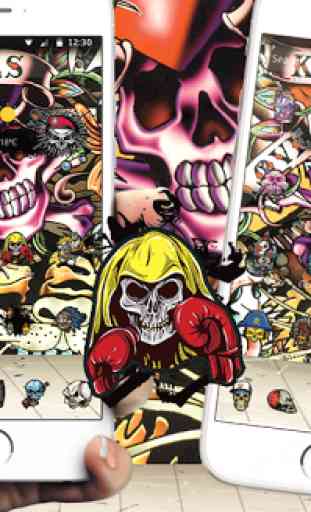 skull Street Graffiti theme 1