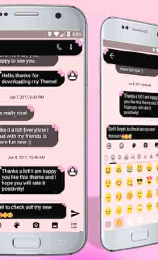 SMS Messages Bow Pink Pastel 1
