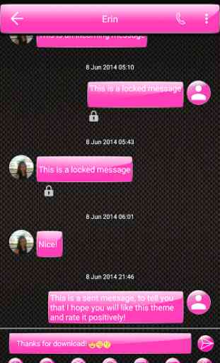 SMS Messages Gloss Pink 2
