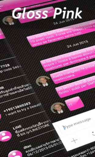 SMS Messages Gloss Pink 4