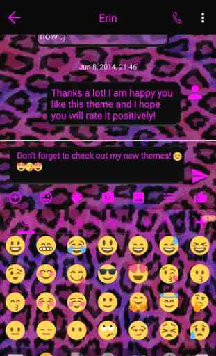SMS Messages Leopard Pink 4