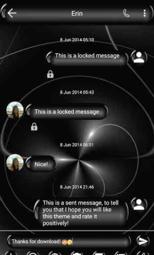 SMS Messages Spheres Black 1
