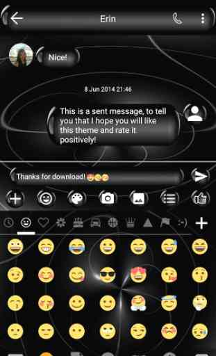 SMS Messages Spheres Black 3