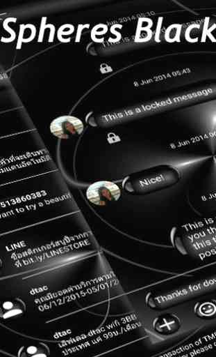 SMS Messages Spheres Black 4