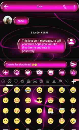 SMS Messages Spheres Pink 3