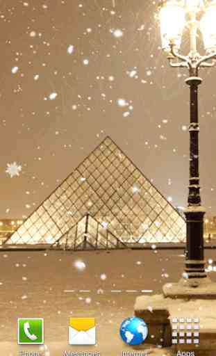 Snow in Paris Live Wallpaper 3