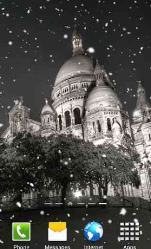 Snow in Paris Live Wallpaper 4