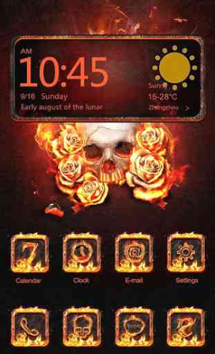 The Flame Skull-Launcher Theme 1