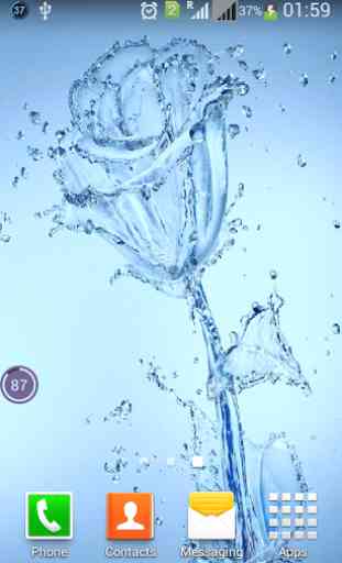 Water Rose HD Live Wallpaper 1