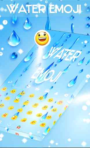 Water Theme for Emoji Keyboard 3