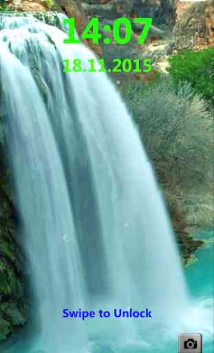 Waterfall Lock Screen 1