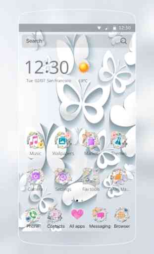 White Butterfly Theme 1