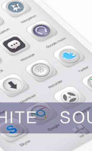 White Soul GO Launcher Theme 2