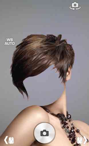 Woman hair style photo montage 3