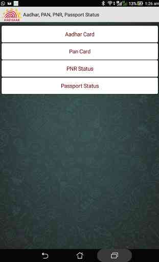 Aadhar, PAN, PNR, Passport 3