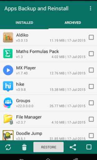 Apps Backup and Restore 2