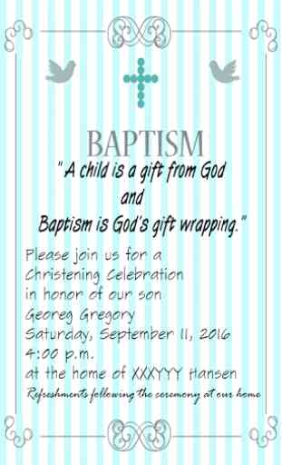 Baptism Invitation Maker 2