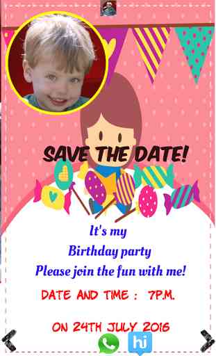 Birthday Invitation with Photo 2